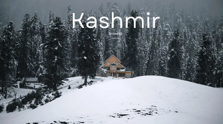 Snowfall in Kashmir