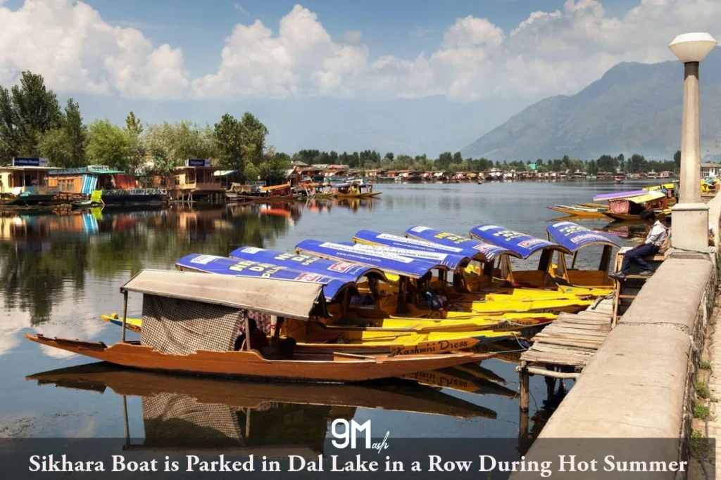 Sikhara Boat is Parked in Dale lake in july