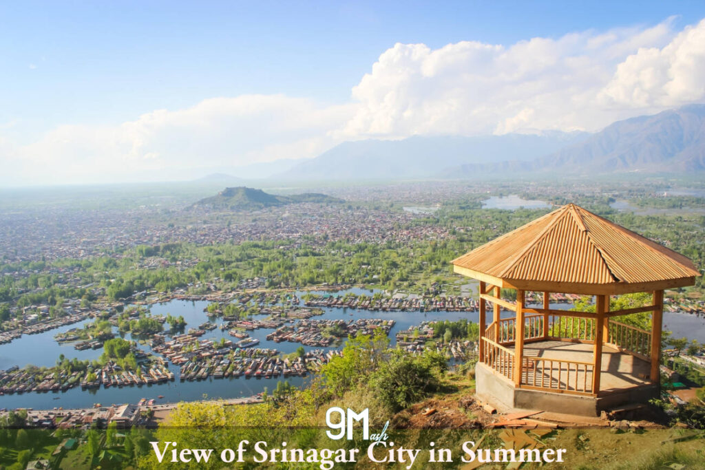 View of Srinagar City from Shankaracharya Temple